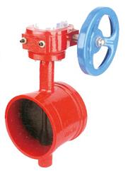 WBSX-16軟密封溝槽式(shi)信号蝸輪蝶閥(fa)